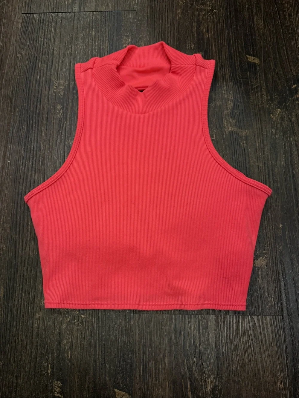 ALO Yoga Ribbed High-neck Bra Top